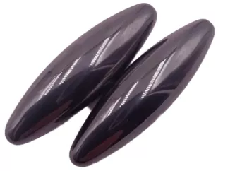 Set de 2 Bile Magnetice Antistres Ovale 6 cm Negru 