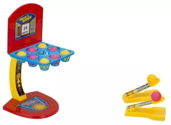 Set jucarie basket 2 jucatori cos si mingi 25 x 11 cm 