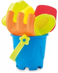 Set Jucarii Plaja si Nisip Galetusa Lopatica Grebla Sita si alta forma Multicolor 