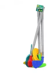 Set Mini Golf Pentru Copii 3 Crose si 2 Mingi 2 Gauri 2 popice 50 cm Multicolor +3 ani 