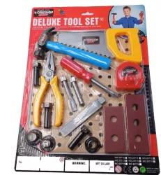 Trusa Constructor cu 15 Piese Pentru Copii Diferite Accesorii Plastic Multicolor 