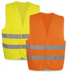 Vesta reflectorizanta cu 2 benzi si deschidere frontala 