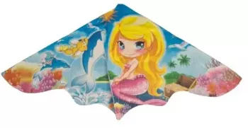 Zmeu multicolor model sirena tip deltaplan 100 x 120cm 