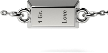 Bratara cu lantisor din argint model 1 Gram Love 