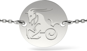 Bratara cu lantisor din argint model Capricorn 