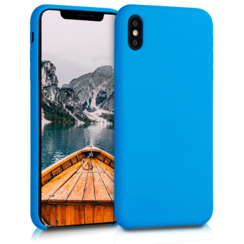 Husa pentru iPhone XS Max Silicon Albastru 45909.157 