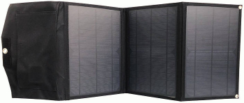 Incarcator solar pliabil 21w 2xusb culoarea negru
