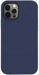 Husa de protectie 360° Lemontti Liquid Silicon pentru iPhone 12 / 12 Pro Dark Blue 