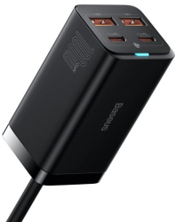 Incarcator rapid universal GaN Baseus GaN3 Pro 2 x USB tip C / 2x USB 100W PD3.0 QC4.0 + AFC negru (CCGP000101) 