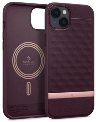 Carcasa Caseology Parallax MagSafe compatibila cu iPhone 14 Burgundy