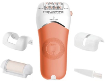 Epilator ROWENTA AquaSoft EP4920F0 4.5W 40 min autonomie Wet&Dry 4 accesorii Skin Respect technology corai 