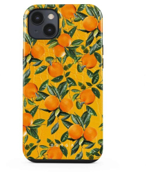 Husa Burga Dual Layer Orange Lemonade compatibila cu iPhone 14 Plus 
