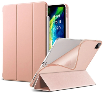 Husa Esr Rebound Serie compatibila cu iPad Pro 11 inch 2020 2nd generation pen slot Rose Gold 