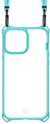 Husa IT Skins Hybrid Sling compatibila cu iPhone 12 Pro Max Light Blue Transparent