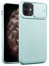Husa Just Must Camo compatibila cu iPhone 12 Mini Sky Blue 