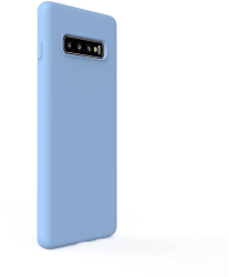 Husa Lemontti Silicon Soft Slim compatibila cu Samsung Galaxy S10 Light Blue 