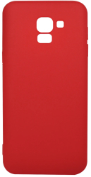 Husa Silicon Just Must Candy pentru Samsung Galaxy J6 2018 Rosu 