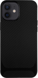 Husa de protectie Lemontti Carbon Pro pentru iPhone 12 Min i Negru 