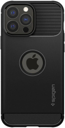 Husa de protectie Spigen Rugged Armor pentru iPhone 13 Pro Matte Black 