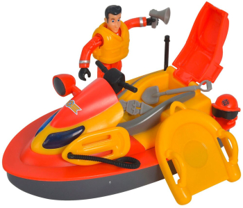 Jet ski Simba Fireman Sam Juno 16 cm cu figurina si accesorii 