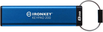 Memorie USB Kingston 8GB IronKey Keypad 200 FIPS 140-3 Lvl 3 (Pending) AES-256 Encrypted 