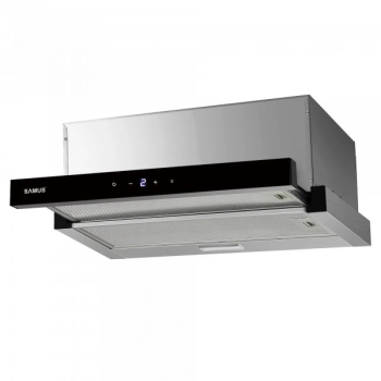 Hota incorporabila Samus HS6061DTGX 1 Motor Latime 60 cm Afisaj Led Putere absorbtie 320-611 m3h 3 Trepte de absorbtie Touch Control Inox 