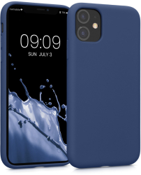 Husa Kwmobile pentru Apple iPhone 11 Silicon Albastru 50791.116 