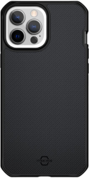 Husa IT Skins Hybrid Ballistic compatibila cu iPhone 12 Pro Max Black antishock antimicrobial 