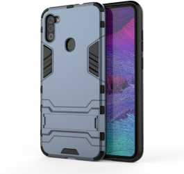Husa Lemontti Shockproof Case compatibila cu Samsung Galaxy A11 Navy Blue 