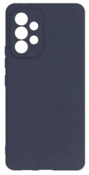 Husa Lemontti Silicon Soft Slim compatibila cu Samsung Galaxy A53 5G Dark Blue material mat si fin captusit cu microfibra 
