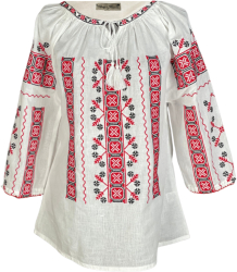 Bluza tip ie dama B23 alb/rosu ferrari marimea 3XL