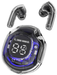 Casti Tws Bluetooth 5.3 Ipx4 negru 
