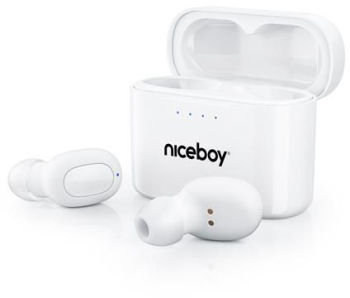 Casti wireless Hive Podsie 3 Niceboy Bluetooth 5.1 IPX5 Alb 