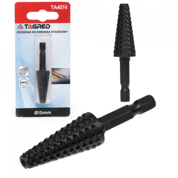 Freza conica 15mm bormasina pentru lemn TA4074 TAGRED 