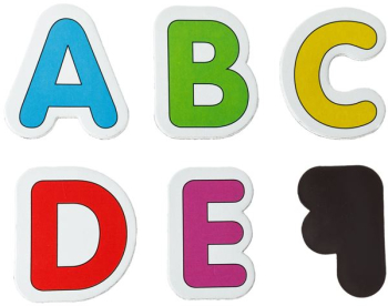 Joc educativ invatam alfabetul 26 cartonase magnetice ilustrate NippleBaby 