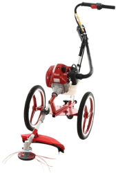 Motocositoare cu roti GeoTech Pliabila putere 2 CP diametru de taiere 30 cm motor in 2 timpi 