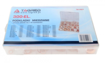 Set saibe din cupru diferite dimensiuni 300 elemente TA1401 TAGRED 