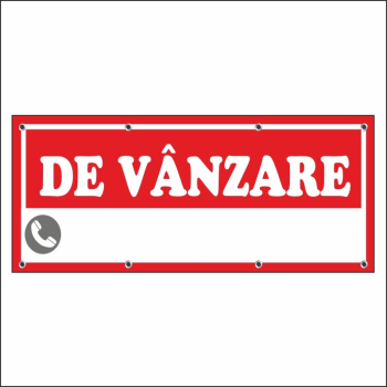 Banner MEDIA De vanzare model 2 150 x 60 cm 