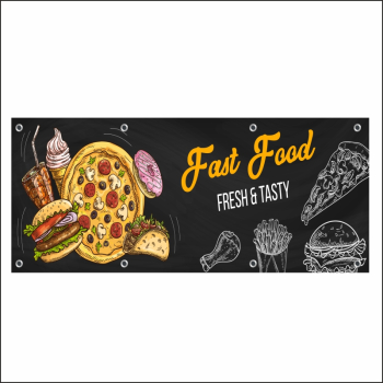 Banner MEDIA Fast food model 4 200 x 80 cm 