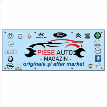 Banner MEDIA Piese auto model 1 200 x 80 cm 