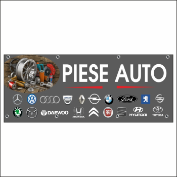 Banner MEDIA Piese auto model 2 250 x 100 cm 