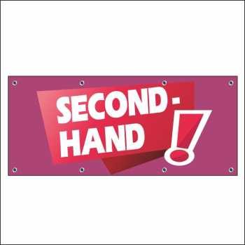 Banner MEDIA Second hand model 1 150 x 60 cm 