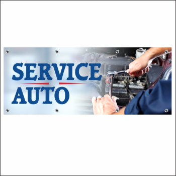 Banner MEDIA Service auto model 2 150 x 60 cm 
