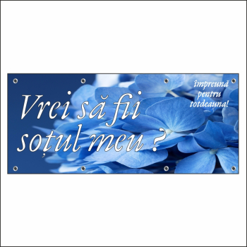 Banner MEDIA Vrei sa fii sotul meu model 1 300 x 120 cm 