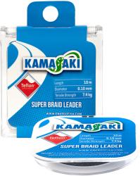 Kamasaki Super Braid Leader Lungime 10m Diametru 0.10 mm Rezistenta 7.04 Kg 