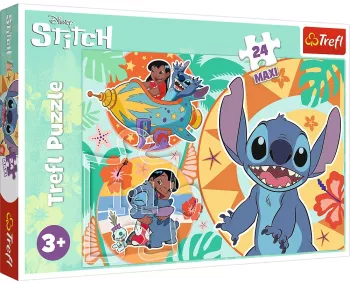 PUZZLE TREFL 24 MAXI STITCH ZIUA VESELA A LUI LILO SI STITCH 