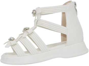 Sandale ortopedice pentru fete Bessky BL3347-1B Alb 