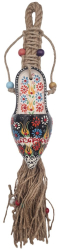 Decor de perete model papuc ceramic cu snur l50xl10 cm EHA - Negru 