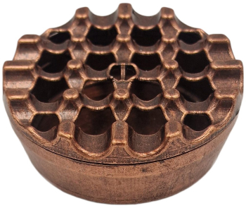 Scrumiera metalica Ø 9xh3 cm EHA - Cupru 