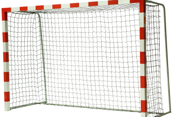 Set 2 plase porti fotbal Huck 3x2 m fir 4 mm fara nod culoare neagra 